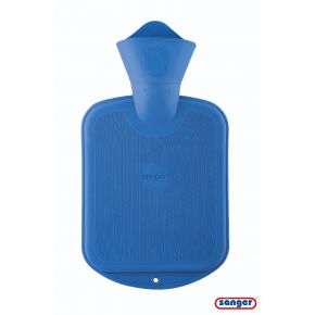 0,8 Liter Gummi-Wärmflasche, blau