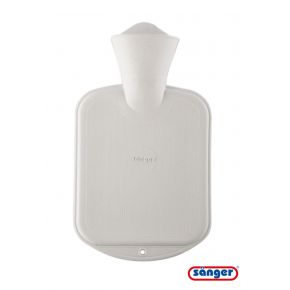 0,8 Liter Sänger FSC Gummi-Wärmflasche, weiß