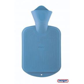0,8 Liter Gummi-Wärmflasche, hellblau