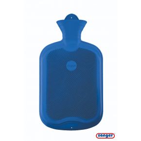 2,0 Liter Gummi-Wärmflasche, blau