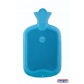 2,0 Liter Gummi-Wärmflasche, hellblau