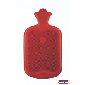 2,0 Liter Gummi-Wärmflasche, rot