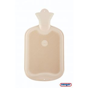 2,0 Liter Gummi-Wärmflasche, weiß