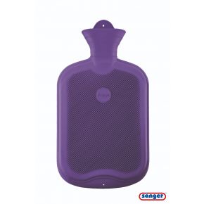 2,0 Liter Gummi-Wärmflasche, flieder