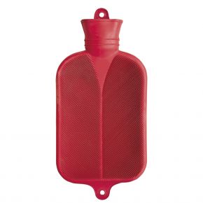 2,0 Liter Wärmflasche, rot, 38 x 20,5 cm