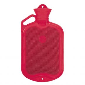 2,0 Liter Wärmflasche, rot, 39 x 19 cm