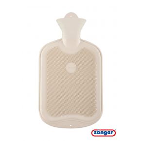 2,0 Liter Sänger FSC Gummi-Wärmflasche, weiß